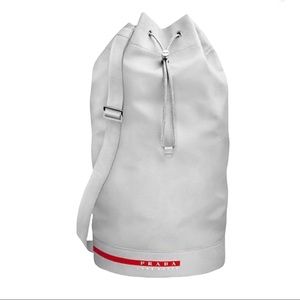 Prada Luna Rosa Knapsack Bucket Drawstring Backpack Bag